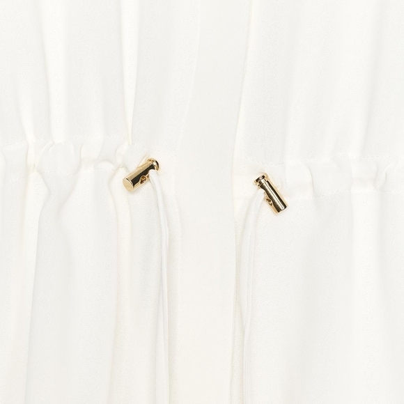 ZARA 2 PIECES SET GATHERED KIMONO SHIRT AND CREPE WIDE LEG PANTS SIZE XS/S - Picture 13 of 15